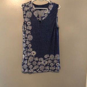 Pretty tunic, size L, colors blue and white